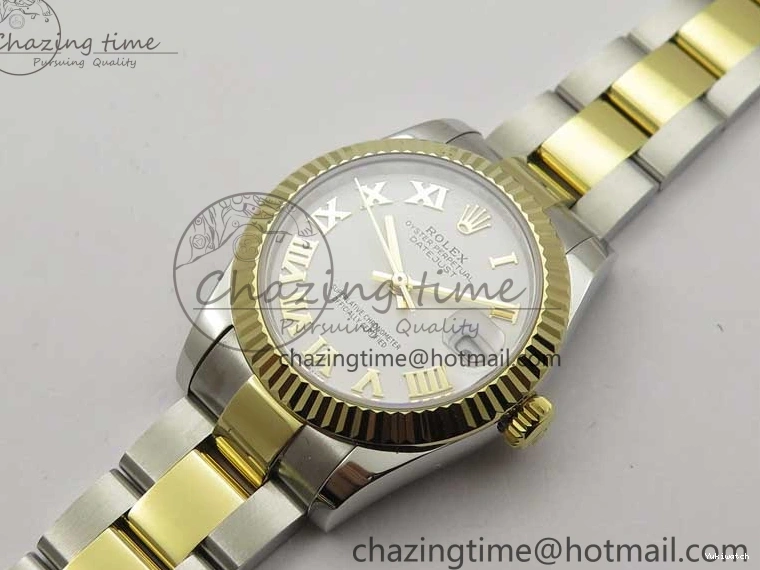 YG SS Best Dial White Oyster SS 278273 Bracelet Maker Datejust BP Edition 31mm YG on Roman 0113